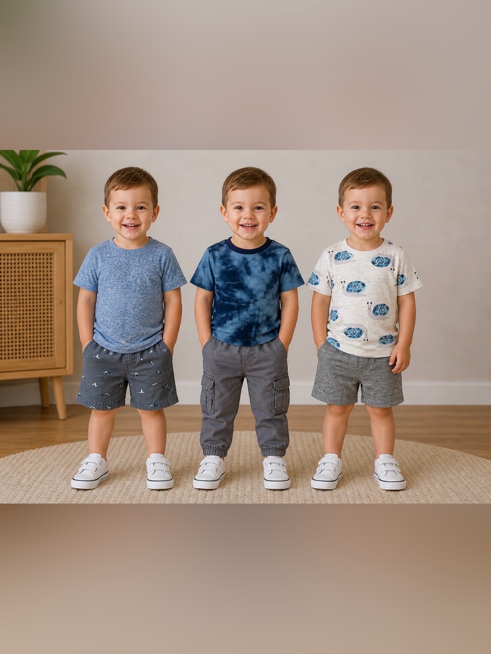 Bundle of 6 (3 Outfits) Primarily Old Navy size 2T